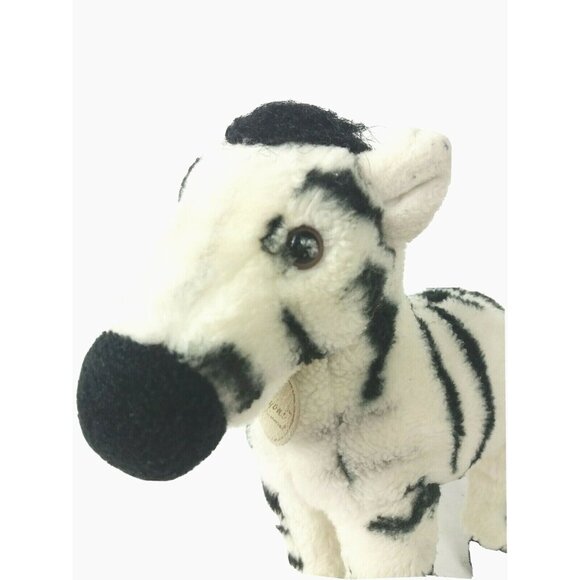 Aurora World Miyoni Soft Zebra Plush Animal EUC Stuffed Plushy Lovey 9" - Picture 3 of 8